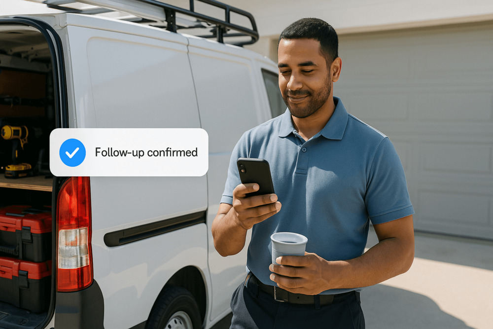 Automated call management system keeping customers updated and reassured